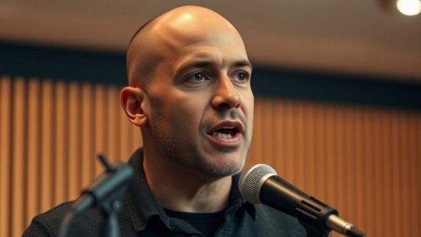 Stop Blocking AI Bots: Man speaks confidently in a modern studio