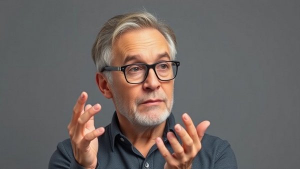 Middle-aged man discussing health and wellness topics.