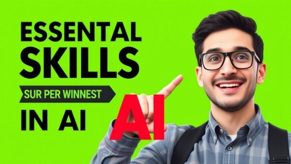 Digital poster on five skills in the age of AI with engaging design.