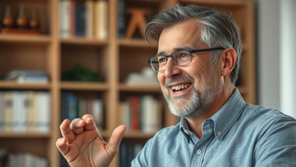 Man discussing sleep chronotypes and hormone effects in an interview.