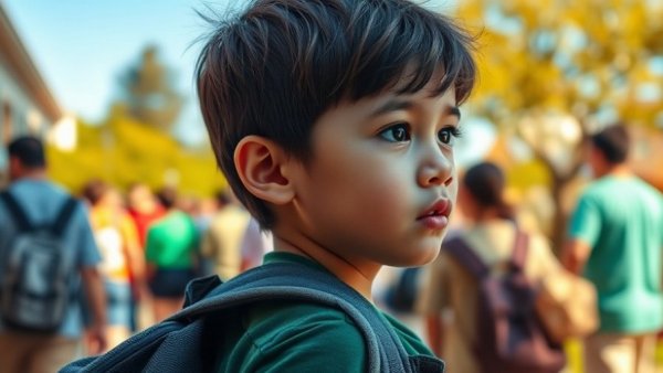 Young boy observing surroundings, perfect for tips on best affirmation for success.