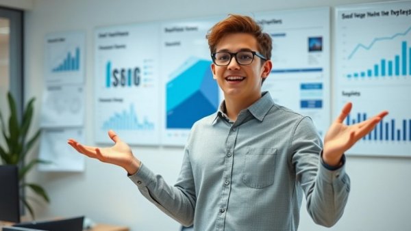 AI Search Money presenter discussing impactful SEO statistics.