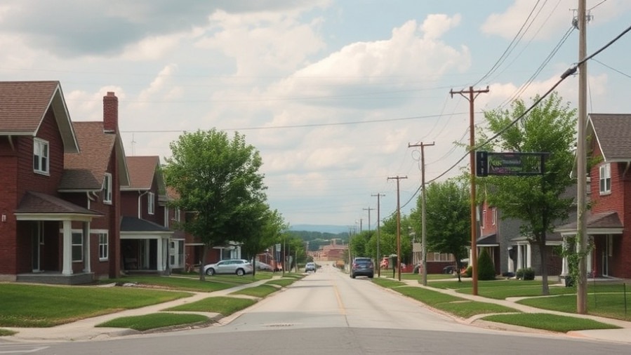 Charming Midwest neighborhood in northeast Dayton with lush greenery.