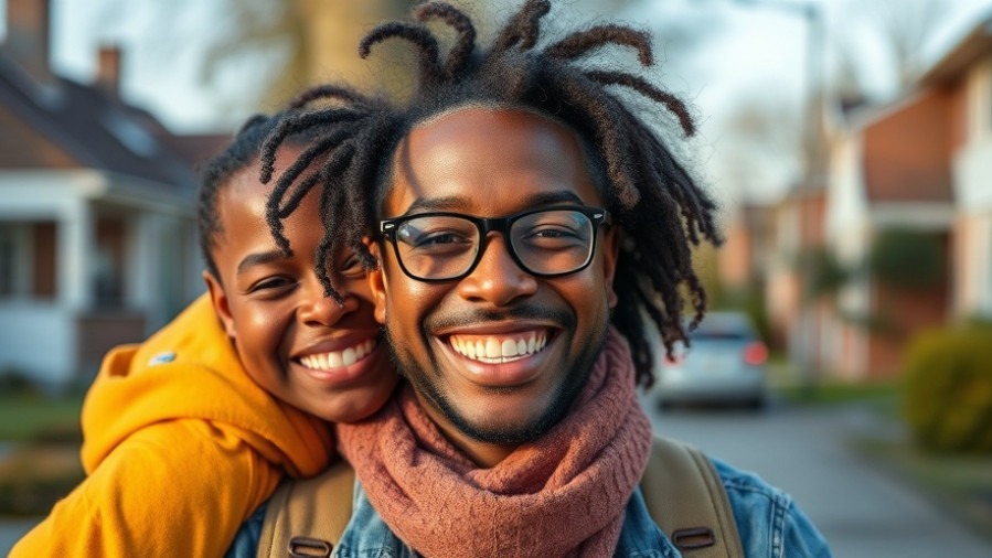 Realistic photo of a smiling person advocating for self-protection and community care.