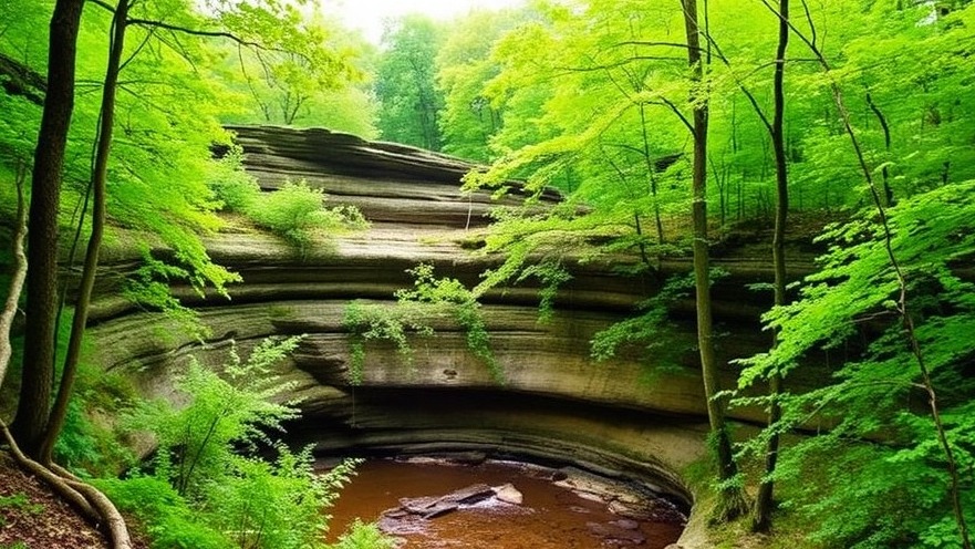 Explore the stunning landscapes of Hocking Hills State Park.