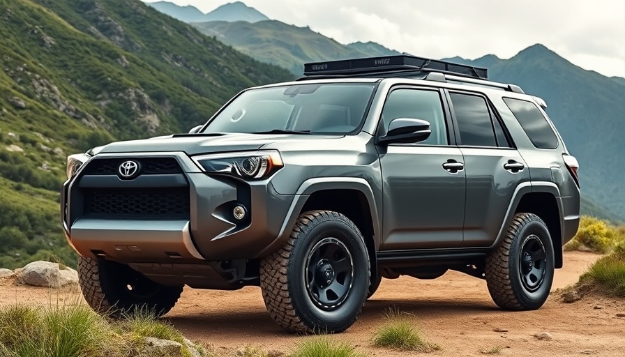 2025 Toyota 4Runner in a rugged mountain setting, showcasing modern design.