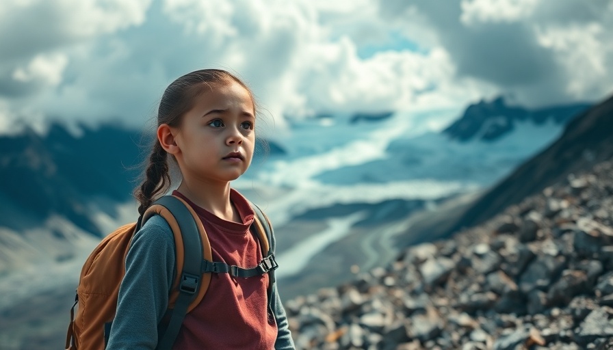 Adventurous girl hiking in mountain landscape, family outdoor adventures.