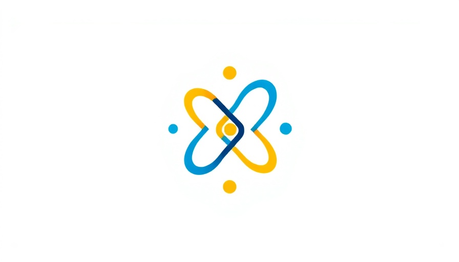 Modern logo design with interconnected shapes and colors