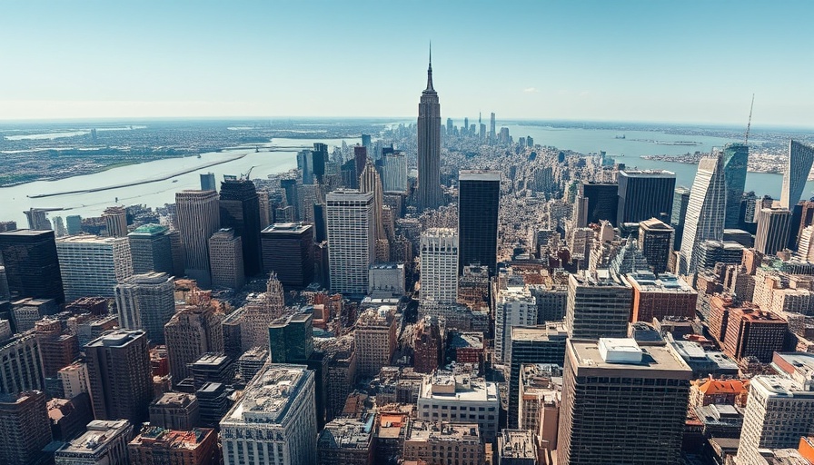 Aerial view of Manhattan skyline, U.S. travel destinations