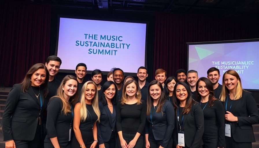 Group photo at the Music Sustainability Summit event.