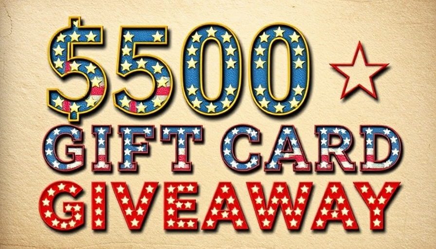 Promotional banner for $500 gift card giveaway from Midway.