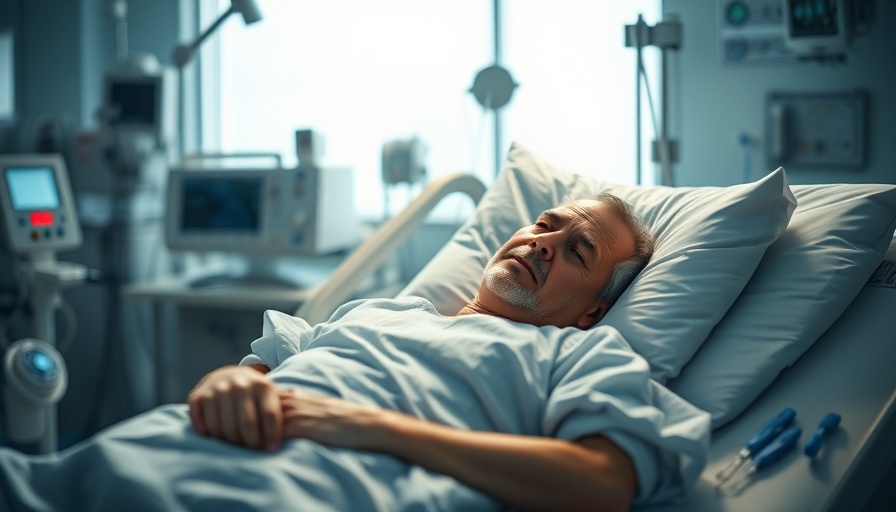 Hospital patient monitored in bed, reflecting on social spread of disease.