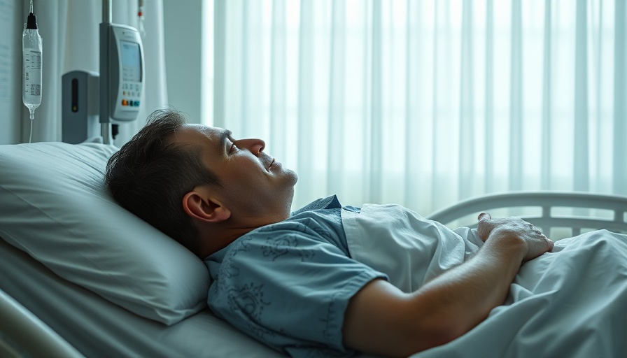 Patient resting in a hospital, illustrating social spread of disease.