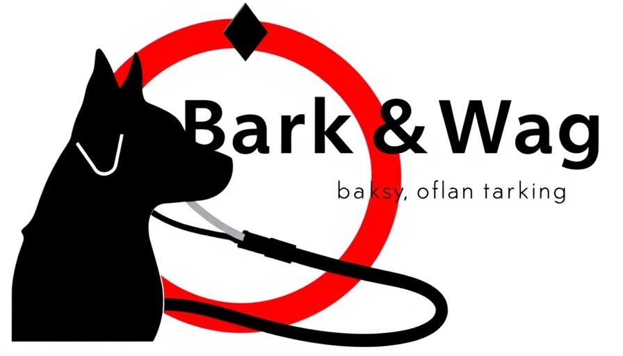 Bark & Wag logo with stethoscope and dog silhouette.