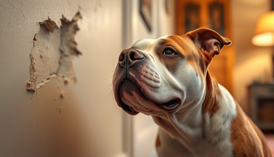 Funny dog looking at wall damage, pet funniest videos