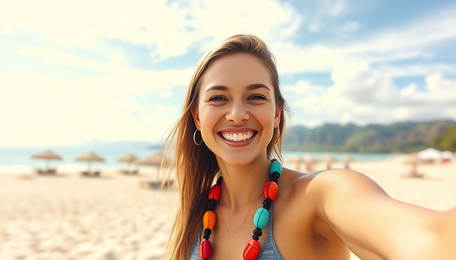 Woman on Hawaiian beach sharing packing tips for Hawaii trip.