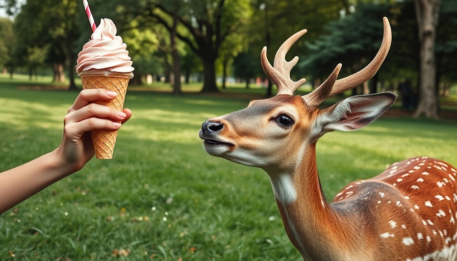 Deer reaching for ice cream, funniest animal videos.