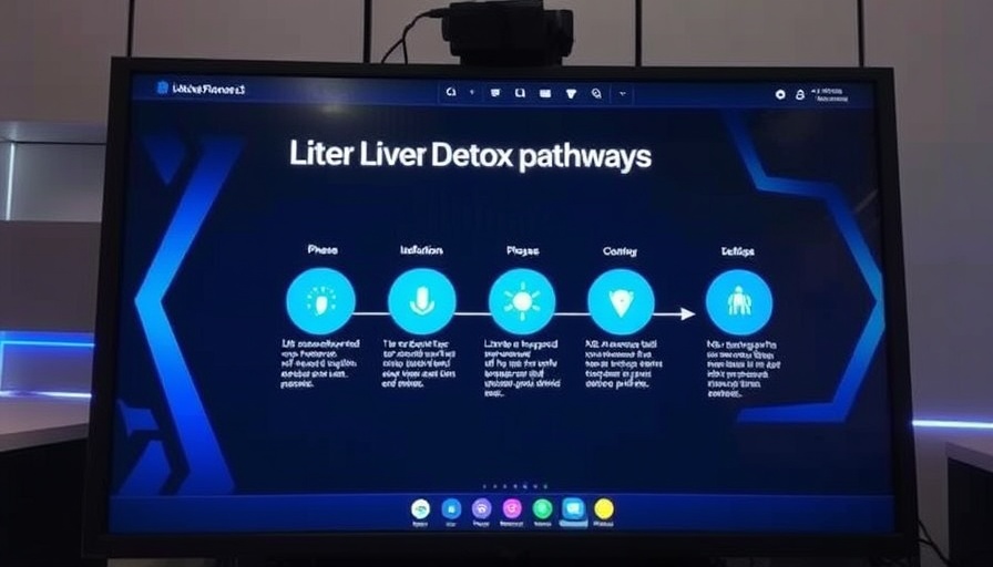 Liver detox pathways educational online presentation slide.