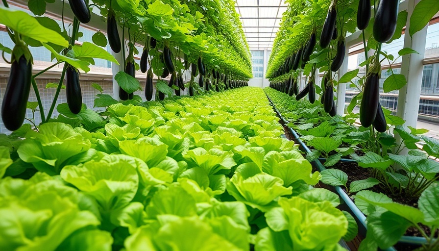 Urban Farming for Beginners: Vertical garden with lettuce and eggplants.