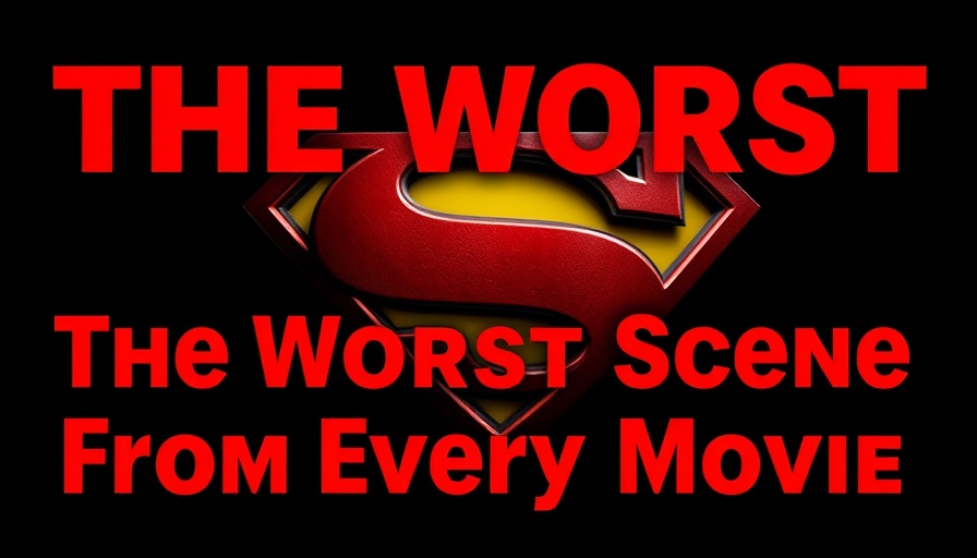 Superman logo with text 'The Worst Scene From Every Movie'