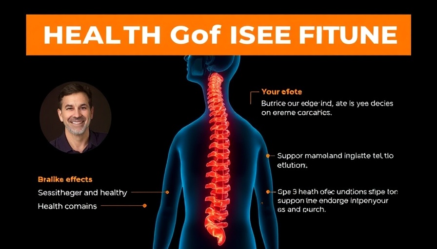 Graphic highlighting effects of a plant-based diet with doctor and spine illustration.