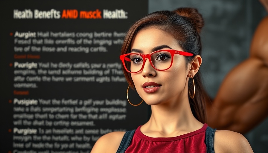 Confident woman discussing health improvement and wellness, focused on muscle benefits.