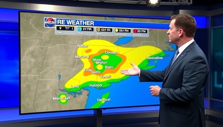 Weather forecaster discusses Miami Valley Weather Forecast with map