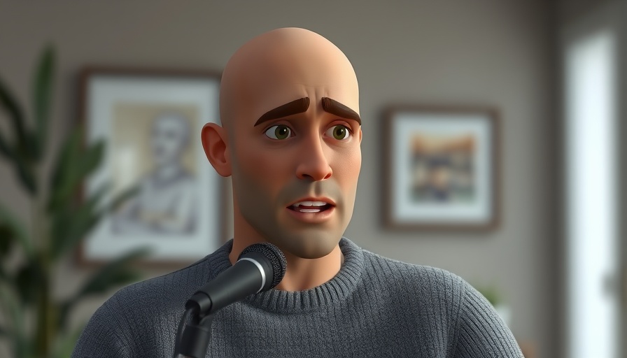 Man discussing losing money on Google Ads, animated expression.