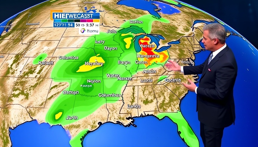 Local Ohio news weather forecast with meteorologist presenting.