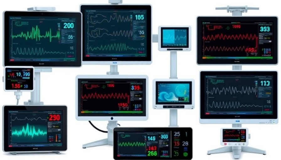 Advanced patient monitoring devices showcasing sustainability initiatives in healthcare.