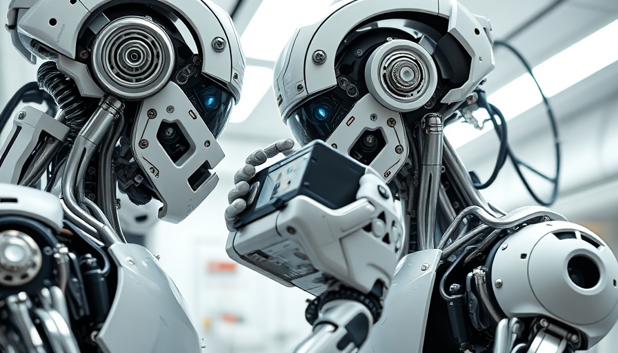 Humanoid robot battery swapping technology in action.