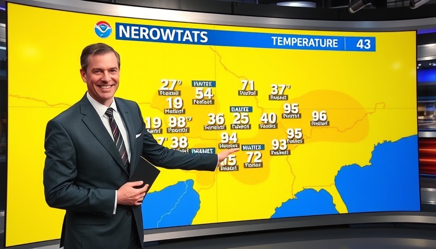 Dayton Ohio News weather forecast with temperatures map.