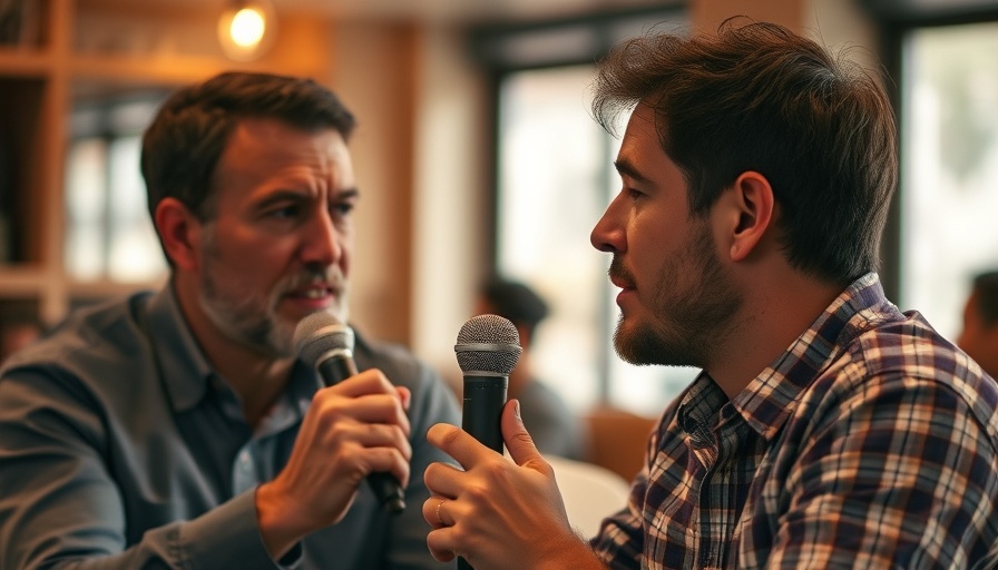 Man discussing digital marketing strategies, close-up shot.