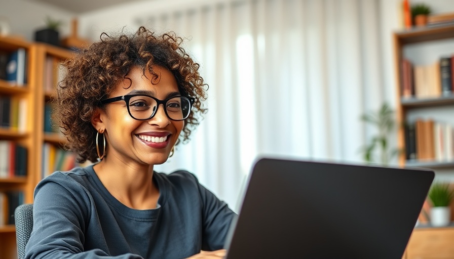 Woman in virtual meeting, making your content stand out.