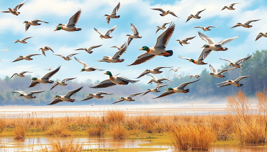 Illustration capturing the essence of Nash Buckingham waterfowl hunting.