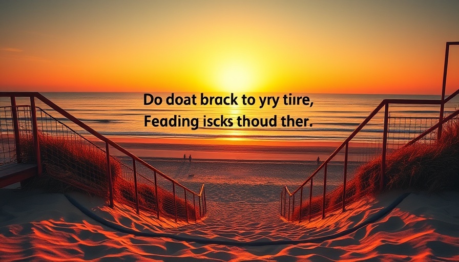 Finals motivation beach sunset with inspirational text.