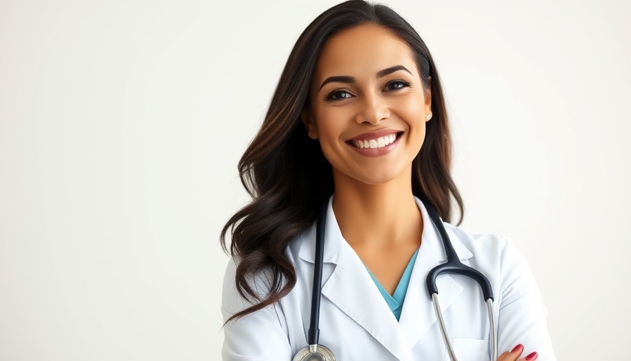 Confident female doctor smiling, Older Women Medical Appointments