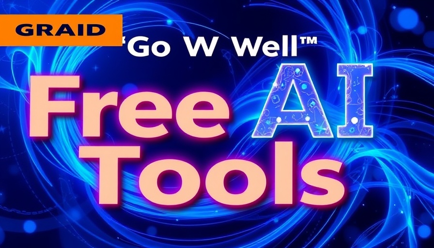 Vibrant text promoting FREE AI Tools for 2025.