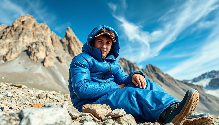 Mountain camping tips for staying warm in a sleeping bag.