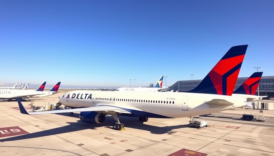 Delta Air Lines aircraft preparing for NYC winter flights at airport.
