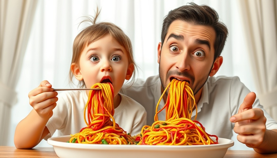 Playful kid stories scene with colorful noodles.
