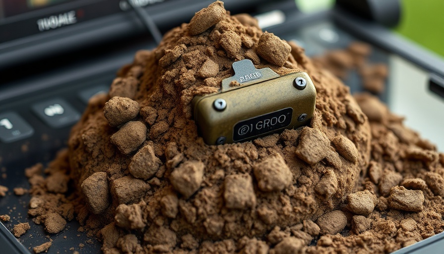 T-1151 Dog Doo transmitter displayed in a case.