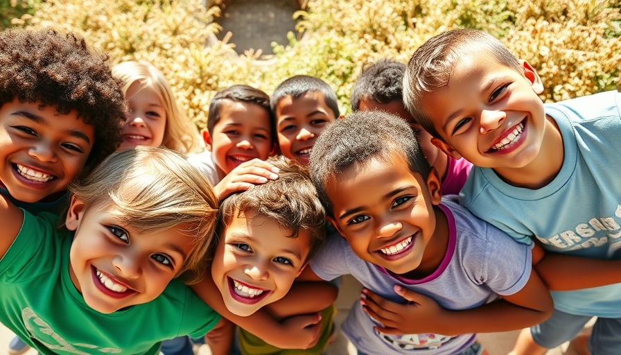 MUSE Global School Sustainability Education with diverse smiling children.