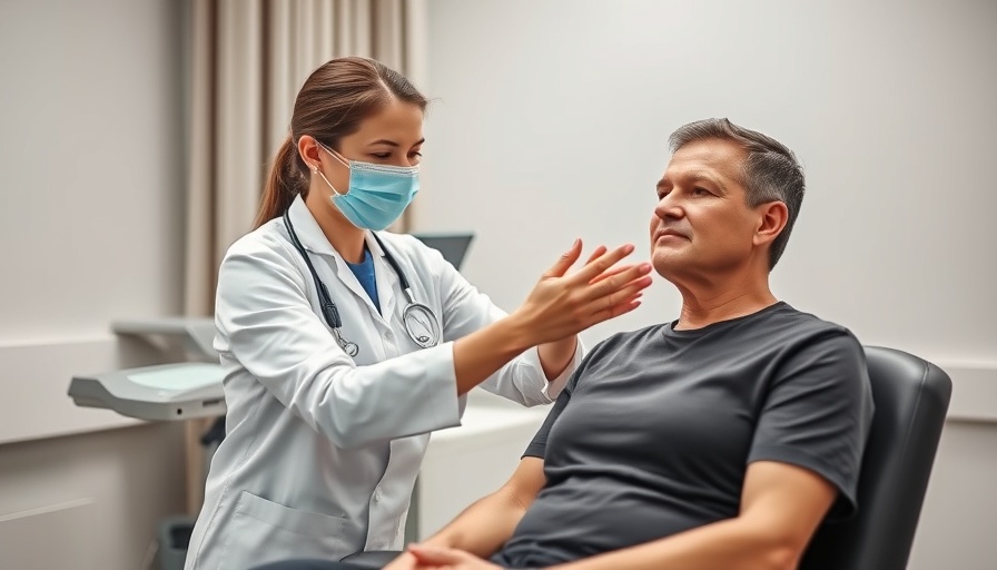 Radial Pulse Wave Therapy session in clinic setting.