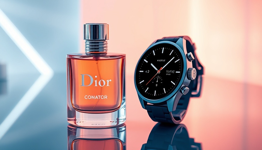 AI Ads Using JSON Prompting concept with perfume and watch.