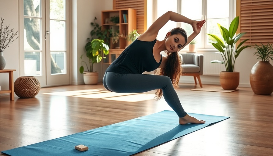 Full body mobility yoga poses in a serene indoor setting.