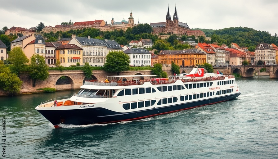 Luxurious cruise ship on European river for 2025 Virtuoso Awards.