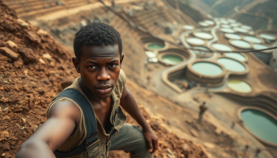 Young miner working in DR Congo's mining site.