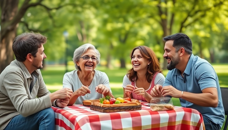 Family enjoying fun outdoor activities in a park