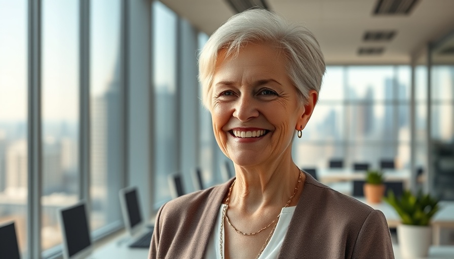 Hidden Law for Seniors: Confident elderly woman in office setting.
